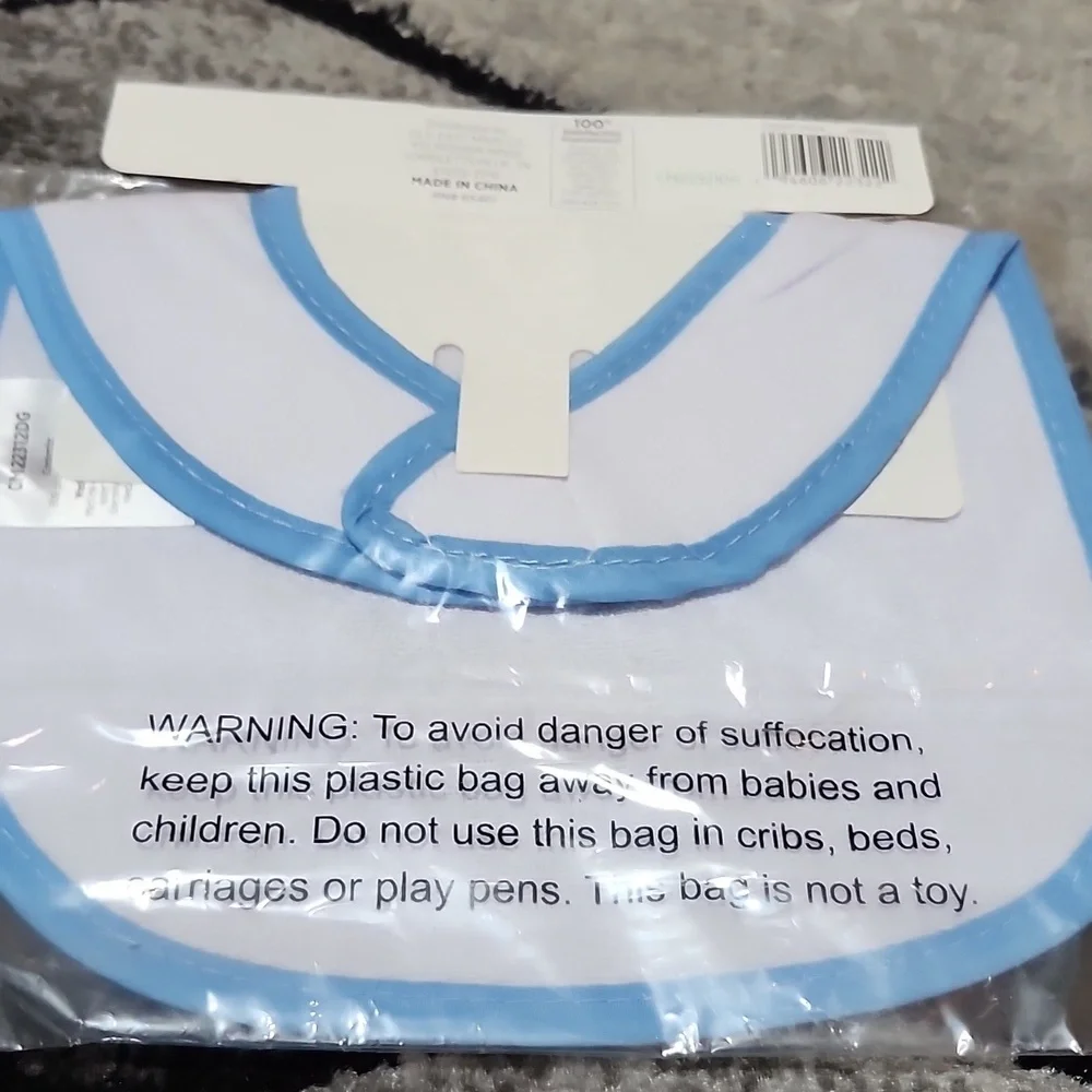 FOOTBALL THEMED SET-OF-2 BABY BIBS BUNDLE